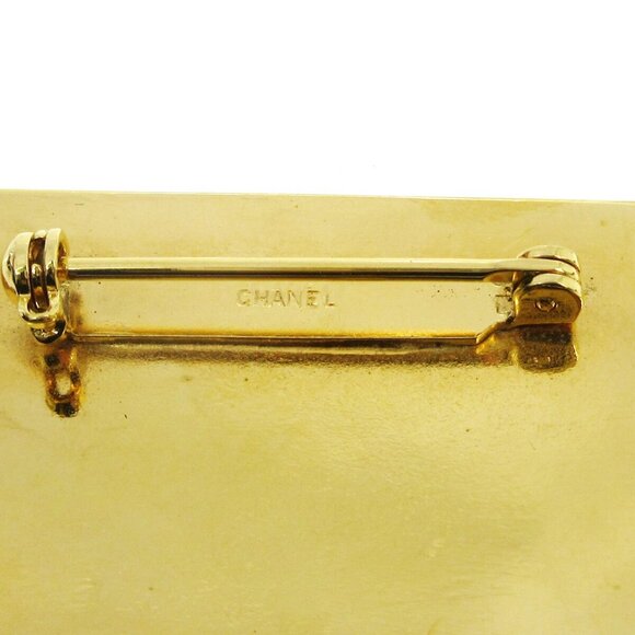 Chanel Plate Brooch Pin Gold - Picture 4 of 8